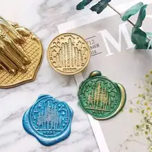 Форест воск печать штамп лес и звезды уплотнение воск свадебные приглашения пломбы индивидуальный восковой уплотнения плавильной печи набор ложек сообщения S