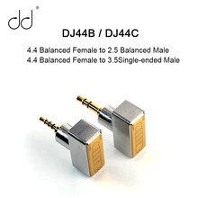 Dd dj44b dj44c 4.4 adaptador fêmea equilibrada para 2.5 equilibrado/3.5 single-ended masculino para fiio astell & kern fones de ouvido