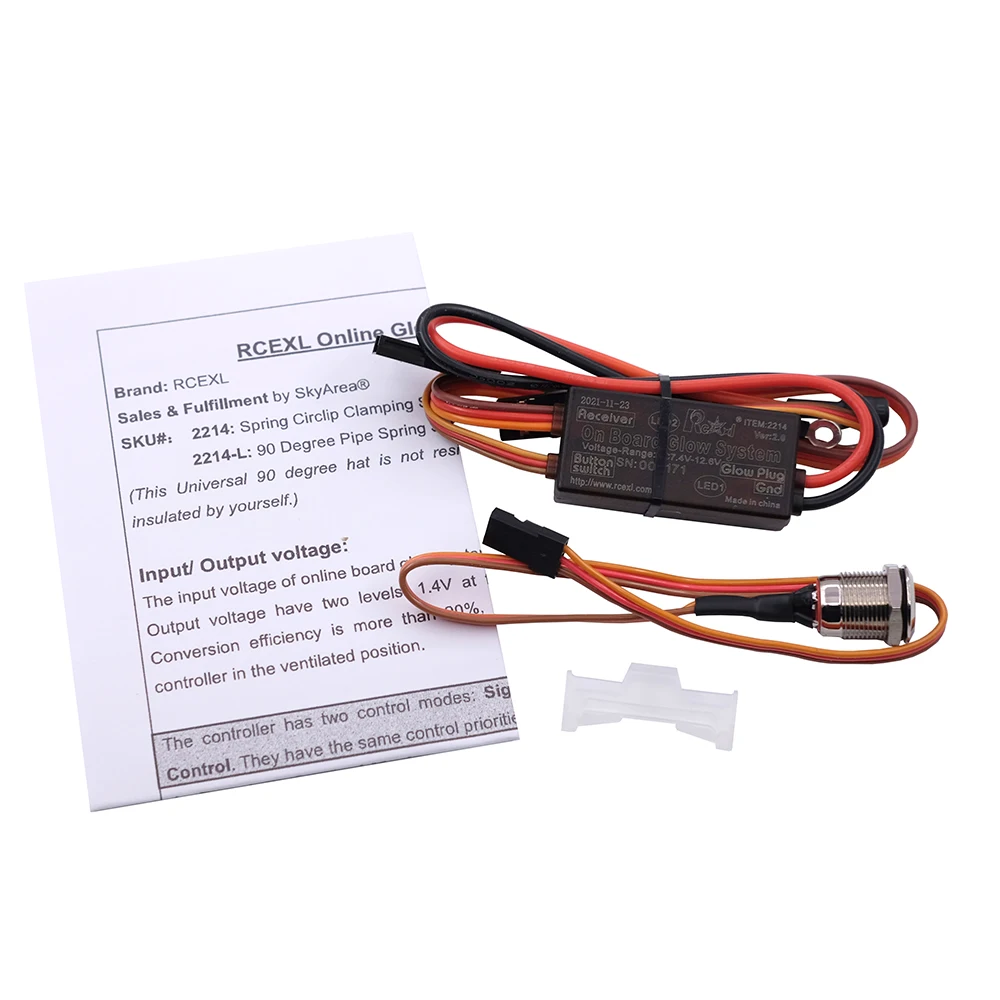 Système d'allumage RCEXL Ver 2.0 pour moteur méthanol RC - LED