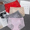 SANDL Women's Cotton Underwear Panties Sexy Lace Mid-Waist Hollow Female Briefs Hip Lift Underpants For Lady Plus Size Lingerie ► Photo 3/6