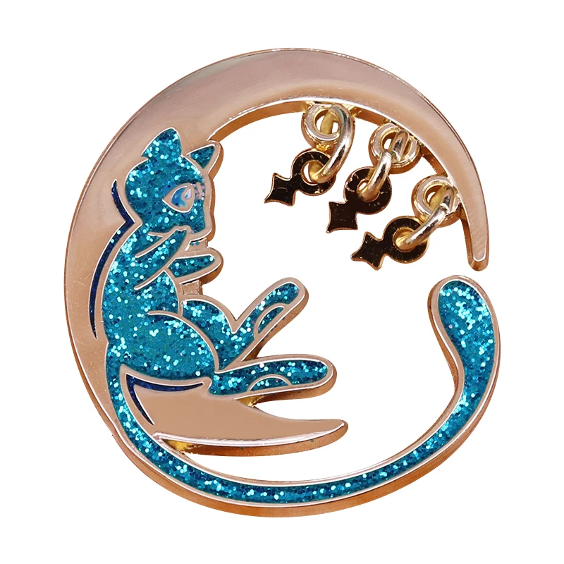 Shiny Mew Moon Badge Accessorio Per Giocatori Adorabili