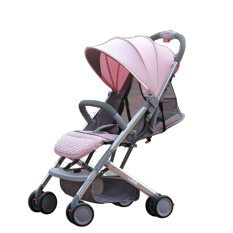 Красный Детская коляска легкая коляска для путешествий coche bebe carro bebe plegable ligero детские автомобильные коляски silla paseo ligera bebe 5,5 кг - Цвет: Красный