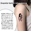 Long Lasting Non-blurred Small Pattern Women Fake Body Tattoo Decal for Beauty