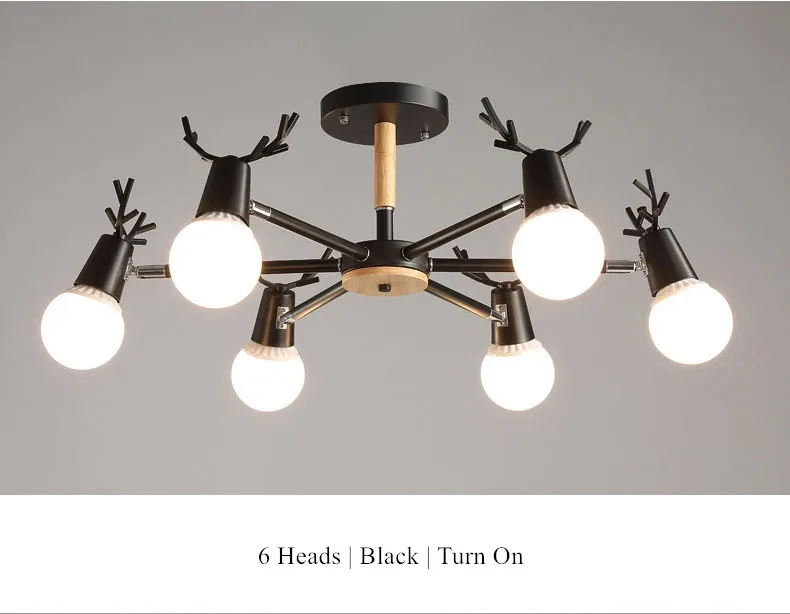 Nordic Antlers Chandelier  suspension luminaire lustre moderno LED Chandeliers Lighting Fixtures 13