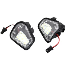 2x For Volkswagen VW Passat B7 EOS CC Jetta Scirocco 2009-2019 LED Side Rearview Mirror Floor Ground Lamp Puddle Welcome Light