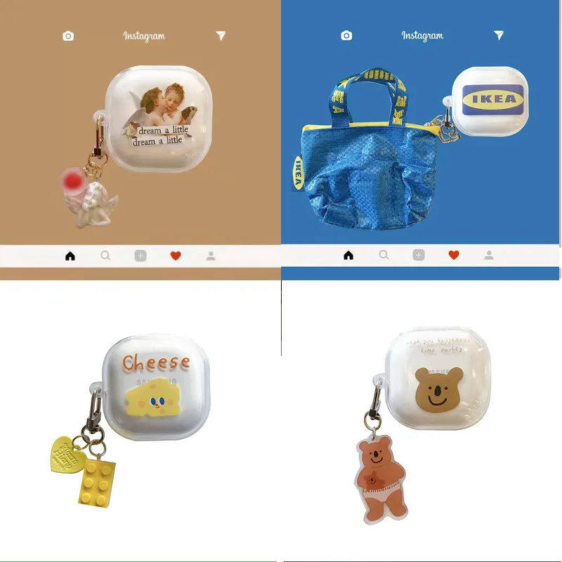 Custodia Per Auricolari Cheese Cartoon Per Samsung Galaxy Buds Live Tpu Headphone Cover Antiurto Per Galaxy Buds Live 2020 Accessori