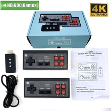 Console per videogiochi Y2 Plus 4K integrata nel 600 giochi classici Mini Console retrò Controller Wireless uscita compatibile HDMI Dual Play