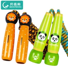 Лунная собака деревянная мультяшная Скакалка Ylg01 детский сад спортивный стиль игрушка Скакалка горячая распродажа