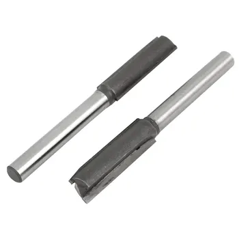 

uxcell Wood Cutter 1/4" Shank Dual Edges 3/8" Cutting Dia Straight Router Bit 2Pcs