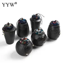 Черный 6 форм чайная коробка Theedoos Япония Емкость для чая Жестяная Банка контейнер сладости кофе вакуумный мешок Caddy печать хранения керамическая банка