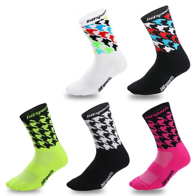 

Quality Professional Cycling socks High cool tall mountain bike socks 5 Color Outdoor Sport Compression socks sale Running Socks