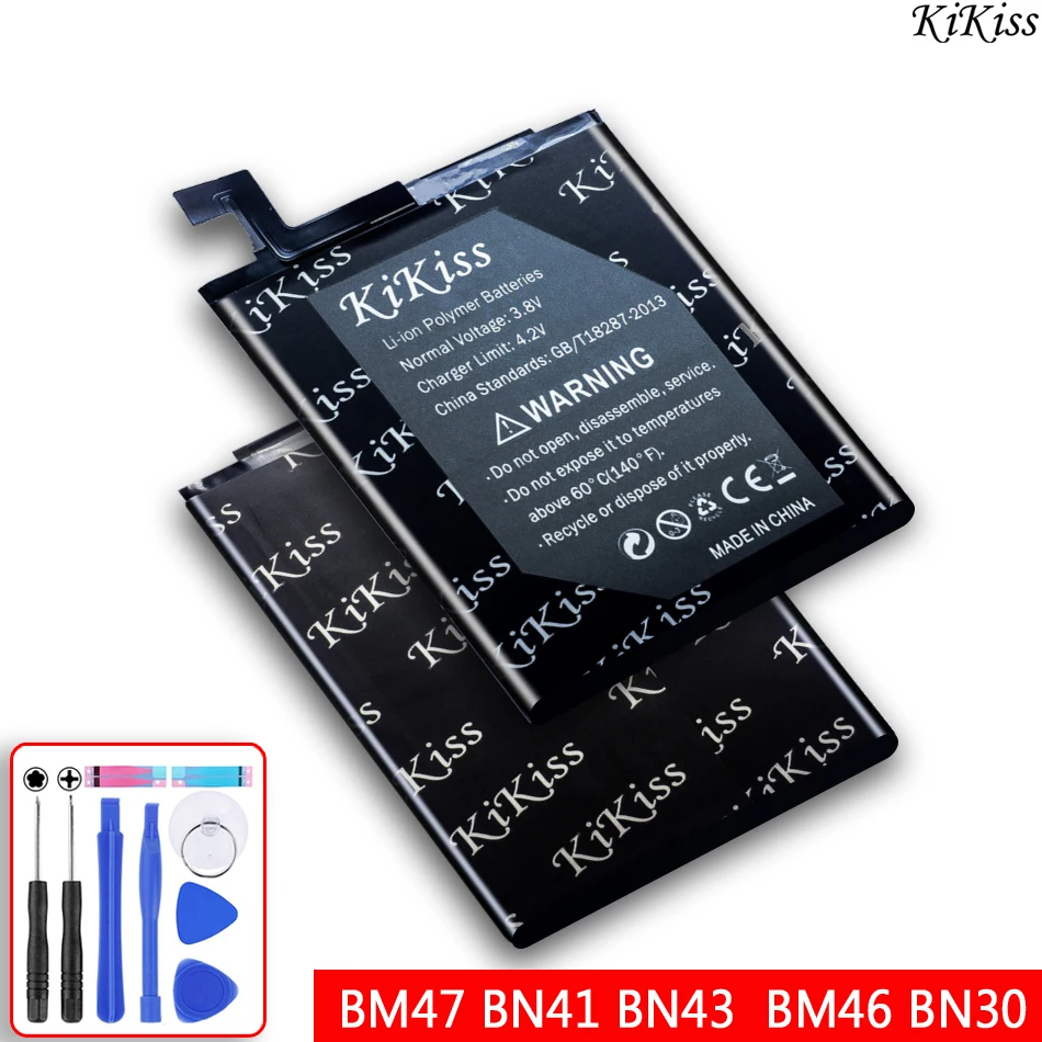 

For Xiaomi Redmi 4A Note 3 3 Pro 3 3S 3X 4X Battery Hongmi 4A 3 S 4X MTK Helio X20 Note 4 global Snapdragon 625 Bateria +Tools