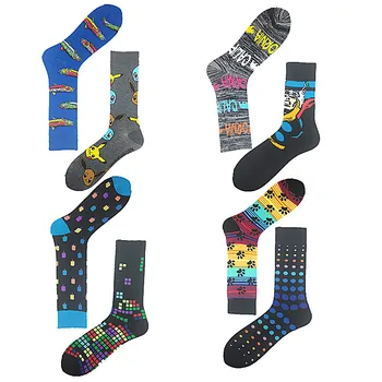 

Creative personality animation cartoon pattern cotton funny novelty socks middle tube men's socks