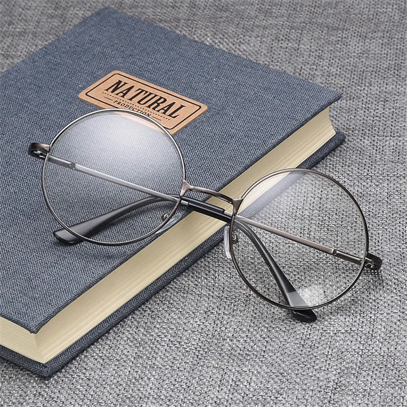 iboode Retro Vintage Metal Round Frame Myopia Glasses With Diopter-1.0 1.5 2.0 2.5 3.0 3.5 4 Nearsighted Glasses Optical Frames eyeglasses frames,eyeglass frames,myopia glasses,optical glasses