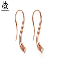 ORSA JEWELS Горячее предложение, брендовые серьги гипоаллергенные, серьги, белый кубический цирконий, серьги в трех цветах OE168