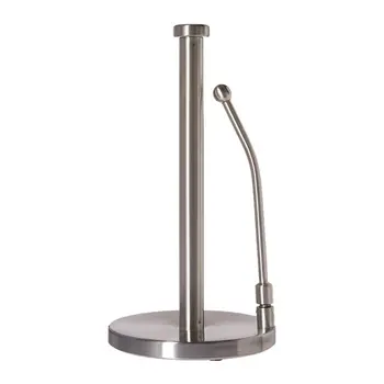 

Adjustable Spring Arm Paper Towel Holder Stainless Steel Easy Tear Paper Towel