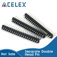 5 adet 2.54mm 2x20 Pin Break-away çift erkek başlık Pin ahududu Pi sıfır için GPIO
