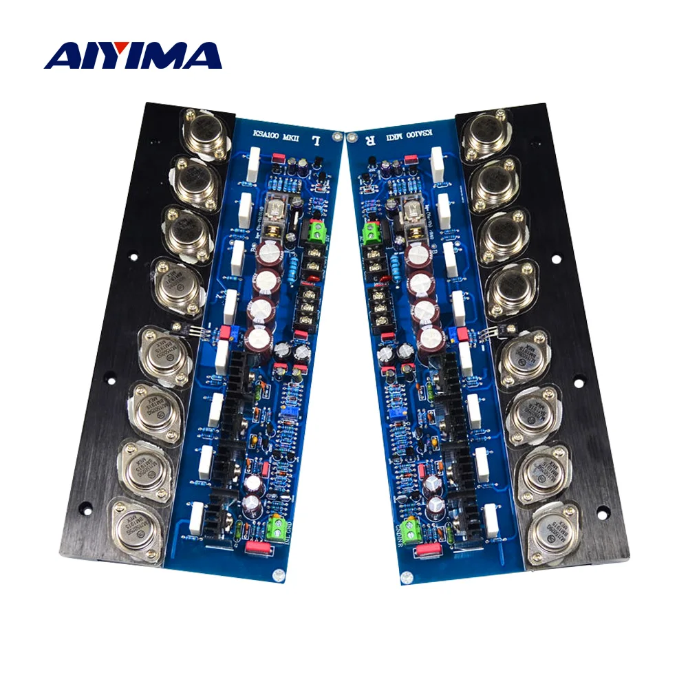 AIYIMA 1 пара KSA100 MJ15024G MJ15025G Золотая герметичная трубчатая Плата усилителя 100Wx2 Hi-Fi