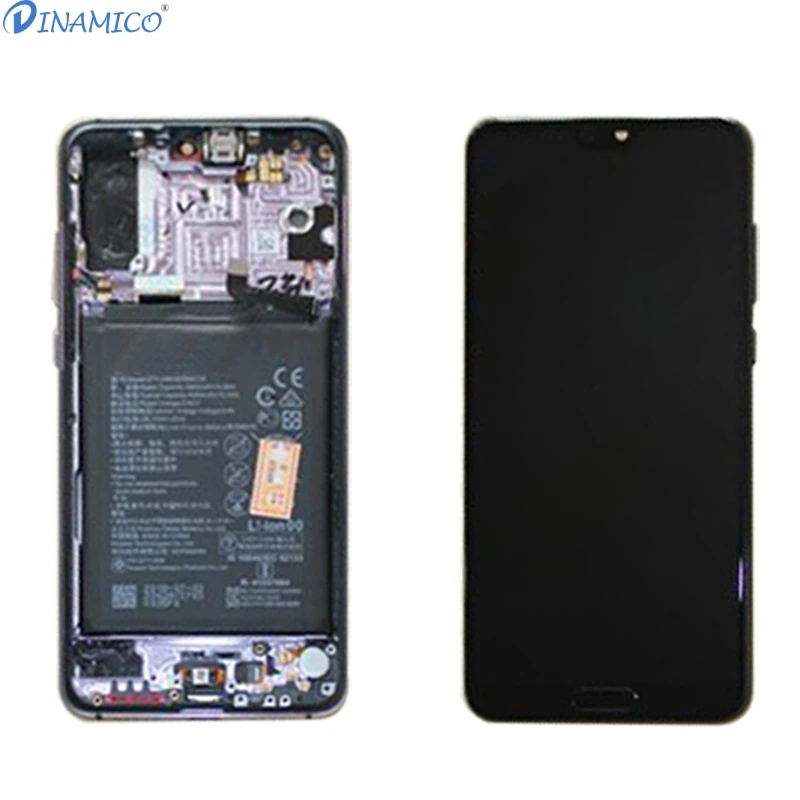 

Dinamico 6.1inch Lcd For Huawei P20 Pro Lcd Touch Screen Digitizer Assembly Replacement P20 Pro Display With Frame Free Shipping
