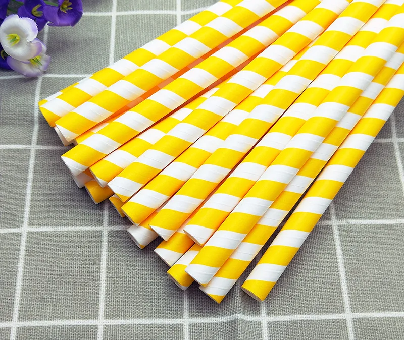 

10*197mm ecologico biodegradable paper straw environmentally friendly ecolo juice disposable bubble tea straw pointed cocktail
