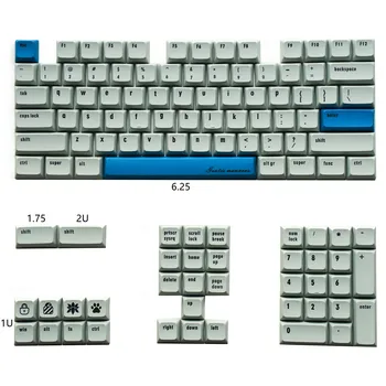 

1 set XDA profile PBT dye sublimation keycap for MX switch mechanical keyboard key caps for gk61 gk64 104 87 96