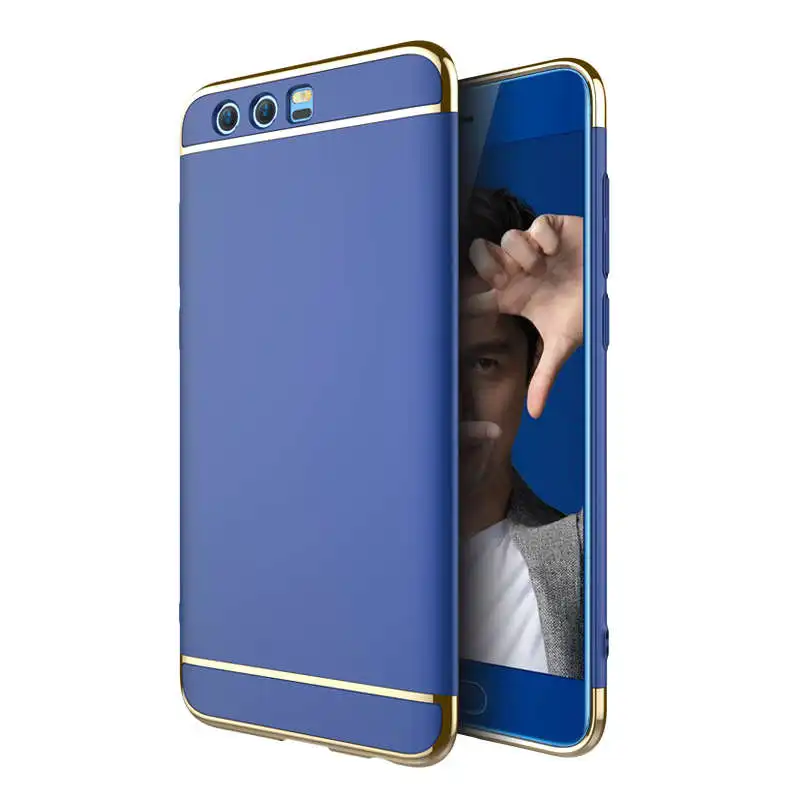 Blue На huawei Honor 9 чехол Honor 9 Легкий протектор чехол на Honor 9 Lite матовый Капа 3в1 жесткий чехол на Honor 9 чехол Чехол Capa Coque - Цвет: Blue