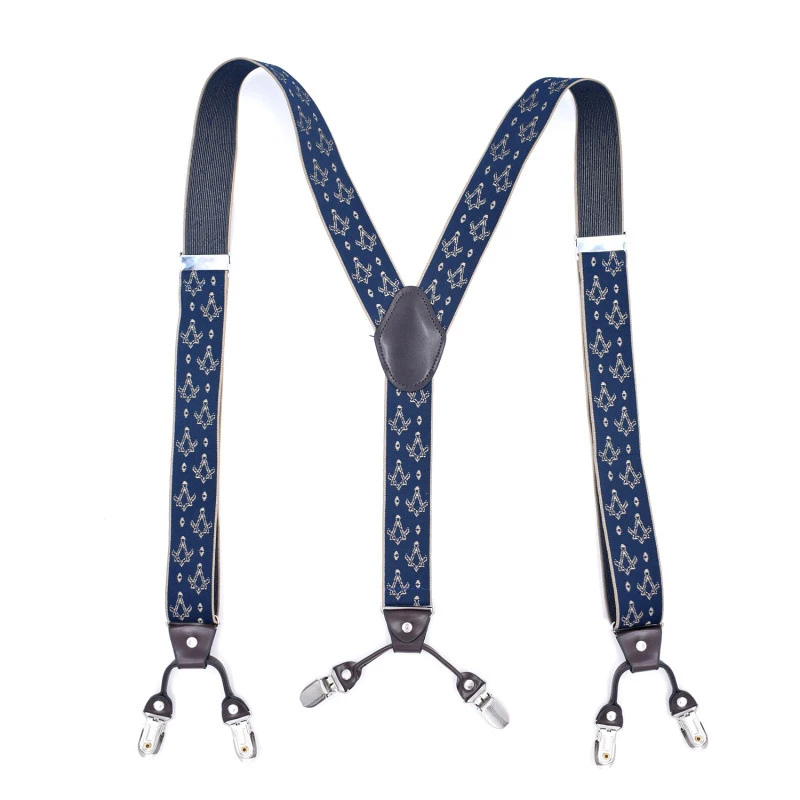 

35mm Width Suspenders For Men Brown Leather Trimmed Button End Elastic Tuxedo Y Back Men Fashion Suspenders Pant Braces Dad Gift