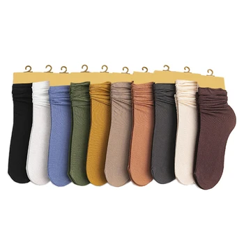 

Women Crew Socks Female 2020 Fashion Personality Creative Students Preppy Style Color Comfortable Trendy Women's Cotton Socks