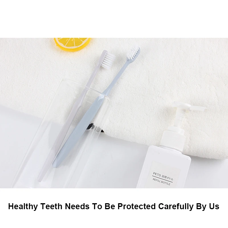 4 шт. Мягкая зубная щетка для взрослых маленькая головка нано для зубной щетки, семейный дорожный набор зубных щеток для гостей