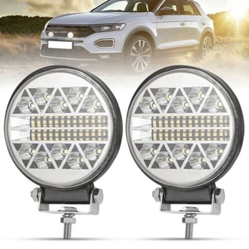

2Pcs 13600LM Round LED Work Lights LED Spot Flood Beam Driving Light Pods