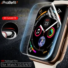 Protector de pantalla transparente de cobertura completa película protectora para iWatch 4 5 40MM 44MM no vidrio templado para Apple Watch reloj de 3 2 1 38MM 42MM