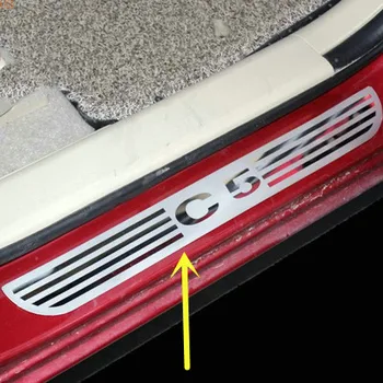 

For Citroen C5 2010-2019 High-quality stainless steel Threshold bar Welcome pedal Anti-scratch Car styling