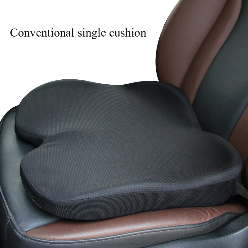 Memory Foam автомобильные сиденья, вспомогательные подушки «Booster» для взрослых, высота, женские черные чехлы для автокресла, подпорка с высокой спинкой, с ремнем безопасности - Название цвета: 4seasons bla-cushion