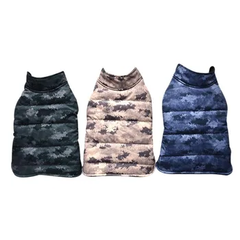 

Pet Dog Padded Coat Thickened Warm Soft Comfortable Velcro Belt Design Easy to Wear and Take Off Pet Clothes Autumn Winter