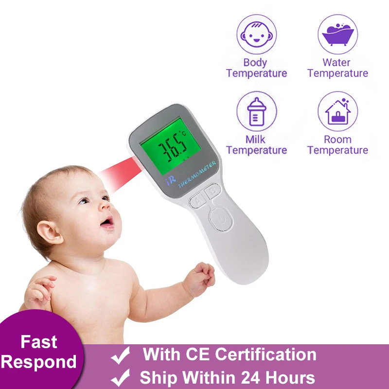 

Forehead Infrared Thermometer Baby Portable Non-contact Child Handheld Body/Object Temperature Measure Device