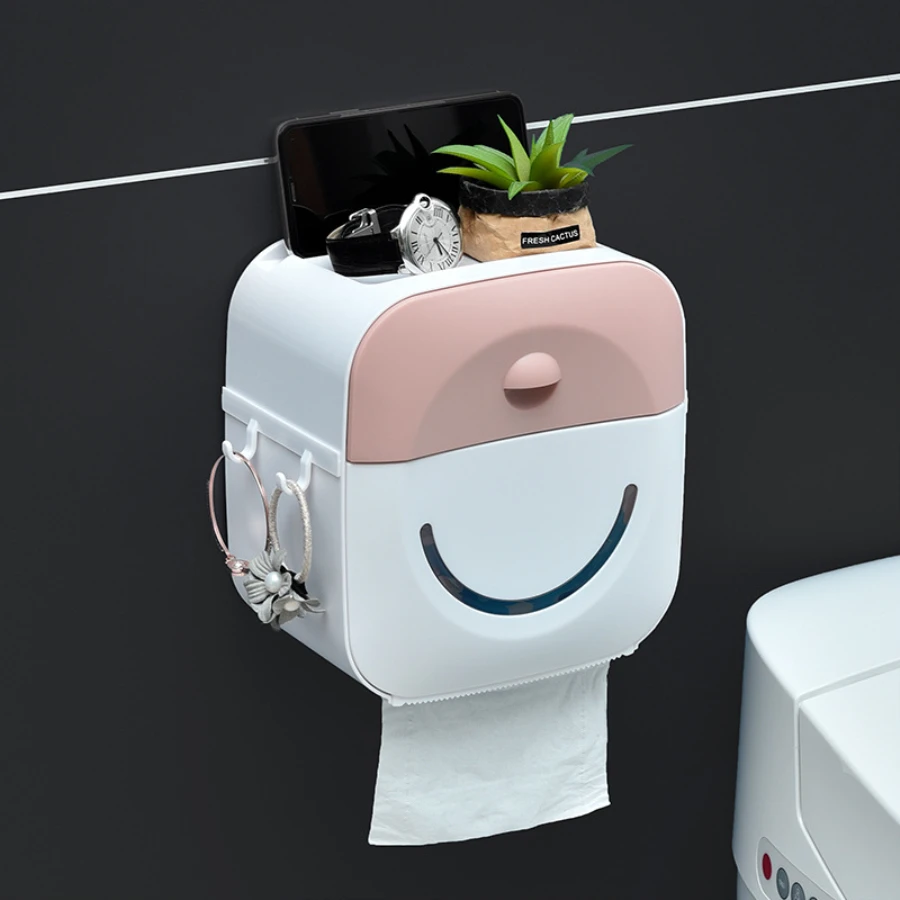 Держатель для туалетного рулона, водонепроницаемый держатель для бумажных полотенец, настенный рулонный бумажный чехол-подставка, коробка для хранения, аксессуары для ванной комнаты