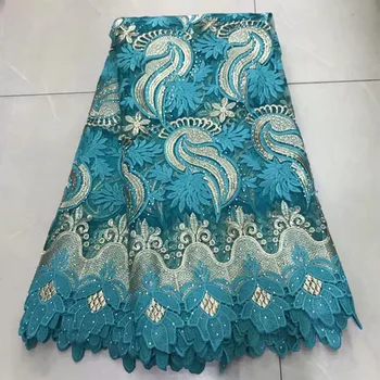 

African Lace Fabric 2018 Embroidered Nigerian Laces Fabric Bridal High Quality French Tulle Lace Fabric For Wedding Party 04