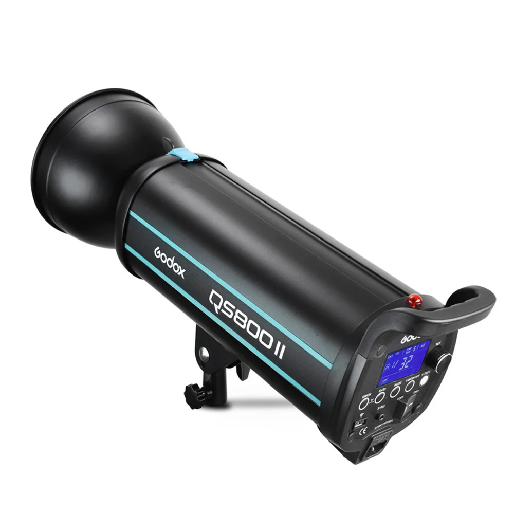 Профессиональный студийный стробоскоп Godox QS800II 800 Вт GN90 со встроенным 2,4G беспроводным передатчиком X system X1T обеспечивает творческую съемку