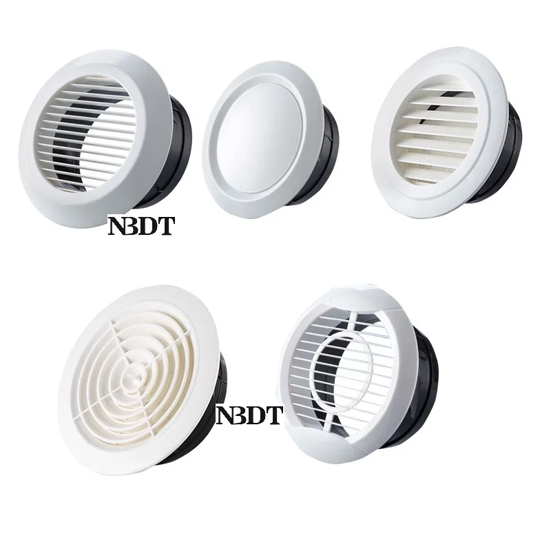 5 with Spigot and Fly Screen Mesh Round Duct Grid Ventilation Ducting Cover TRU15KBR Brown Circle Air Vent Grille 125mm