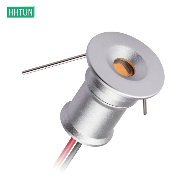 DC12V 1W silver mini spotlight star lamp downlight DIY маленький LED-светильник 15 мм 120 Угол - Цена: 163,50 руб.