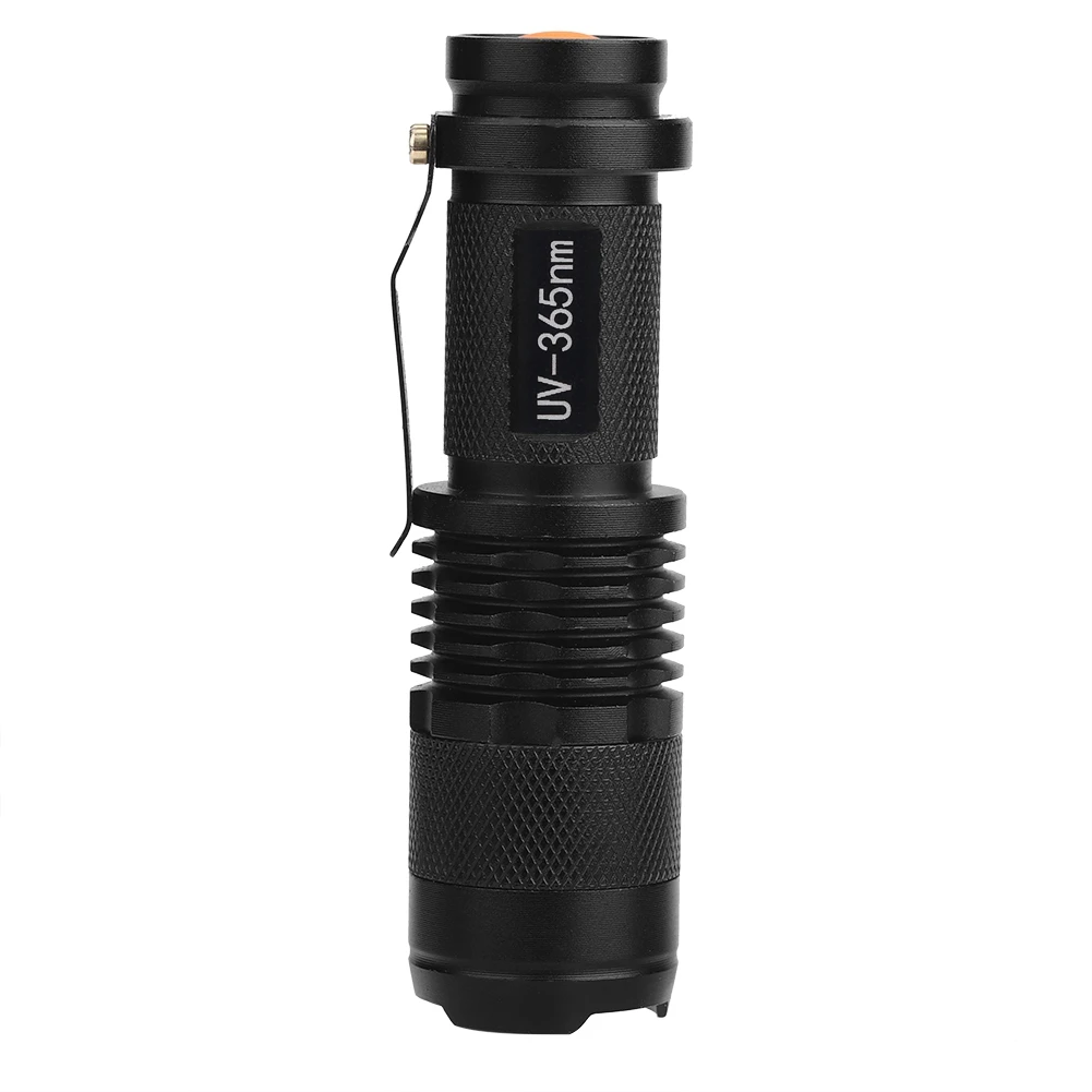 Светодиодный УФ-фонарик 395/365 нм ультрафиолетовый фонарик AA батарея факел лампа черного света для обнаружения денег