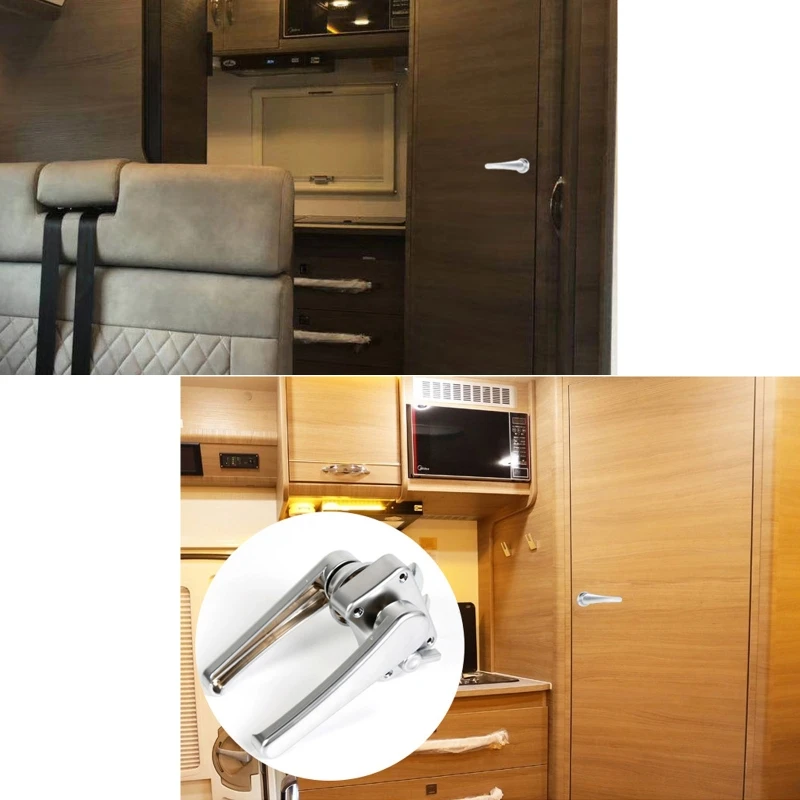 RV Toilet Door Lock Bathroom Door Lock RV Caravan Boat Latch Handle Knob Locks For Furniture Hardware rv door lock,caravan key lock