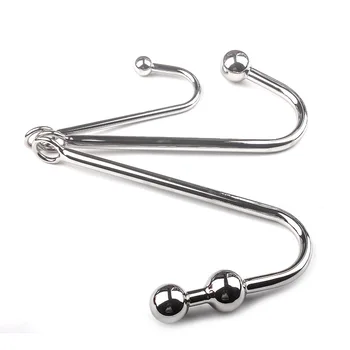 Metal Anal Hook BDSM Sex Toys Anal Ball Butt Plug Bondage Prostage Massager Anal Dildo Chastity Drop Shipping 2