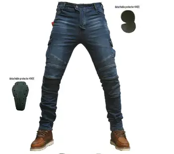 

Love-you motorcycle Pnats Hot in Europe and America motorcycle men's cross-country outdoor riding jeans with protective knee p