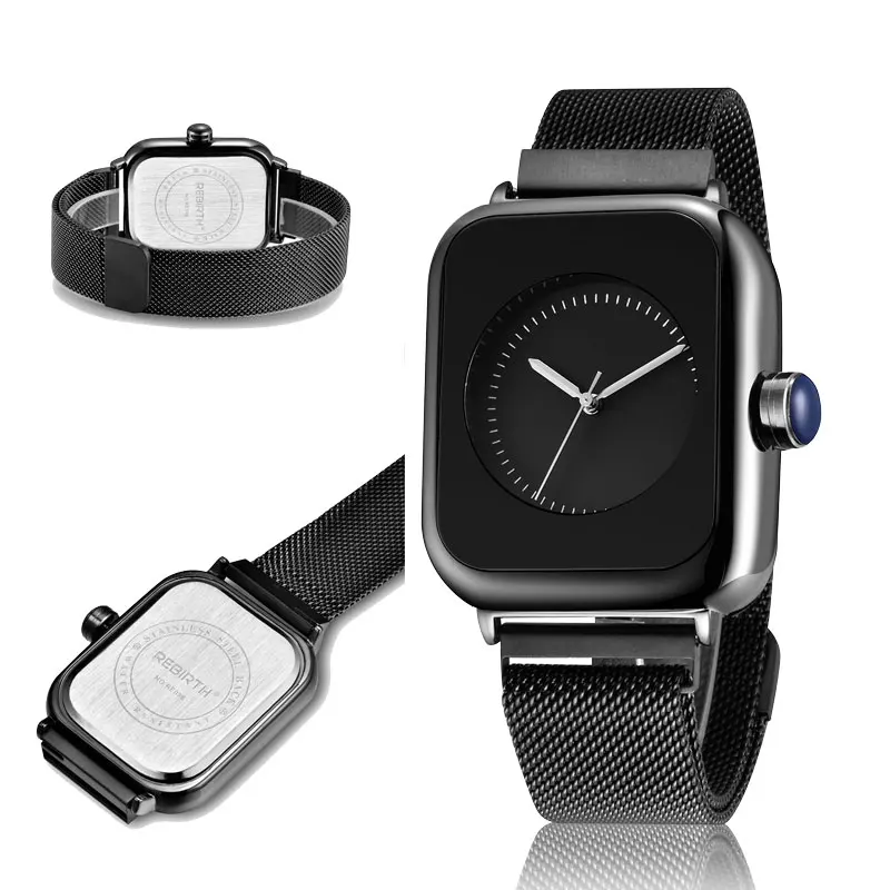 Top Brand Unique Women Quartz Watches Metal Strap Magnet Buckle Dress Creative Waterproof Wristwatches Sports Man Clock