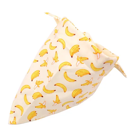 banana 1 шт Собака Бандана фруктовый принт собачий шарф для питомца регулируемый размер собака галстук-бабочка для кота аксессуары для ухода за домашними животными Персонализированная собачья бандана - Цвет: banana