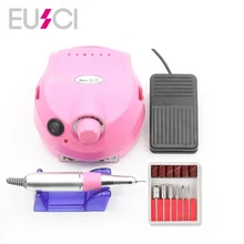 35000 об/мин профессиональный электрический сверлильный станок для ногтей со сверлами, 6 бит, оборудование для маникюра, дизайна ногтей, Электронная пилка для ногтей