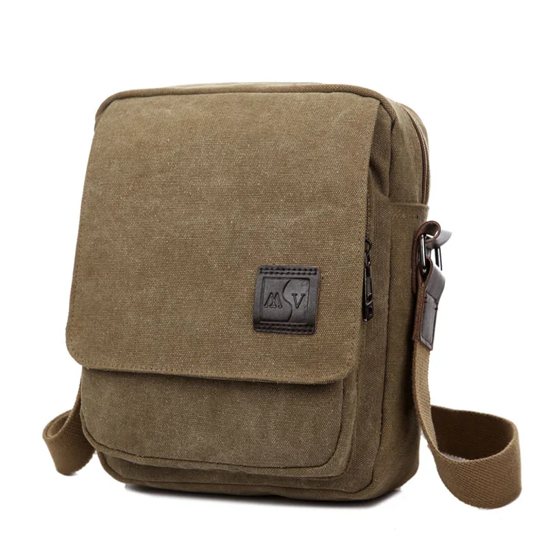 

New Style Retro Canvas Bag MEN'S Single-shoulder Bag Men Leisure Bag Korean-style Shoulder Bag Multi-functional iPad Men's Bag