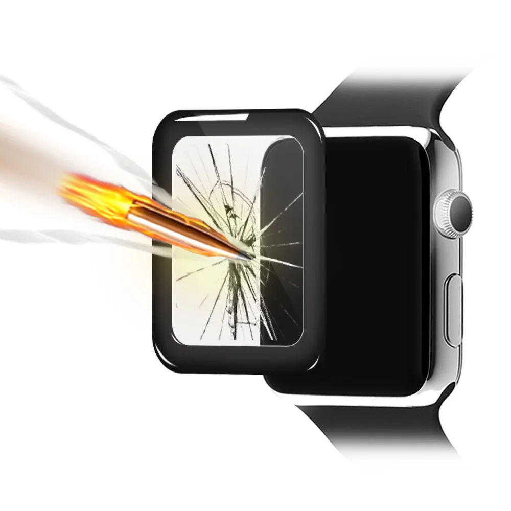 Защитная пленка для Apple Watch band 4 iwatch band 42 мм 38 мм 44 мм 40 мм 3D полное покрытие изогнутая поверхность пленка из закаленного стекла