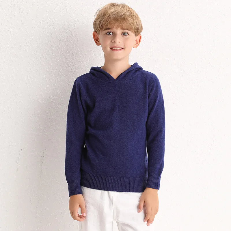 

BOY'S Cashmere Sweater Autumn And Winter GIRL'S Sweater Western Style Big Boy Warm Sweater Baby Cashmere Wool Hooded Coat